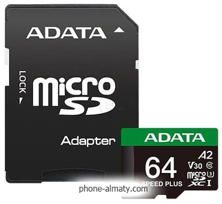 ADATA SPEED PLUS microSDXC 64GB UD64GUI3V30A2SP-RA1 ( )