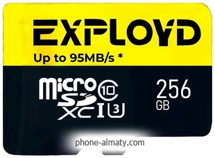 Exployd Premium Series microSDXC 256GB EX256GCSDXC10UHS-1-ELU3 W/A-AD