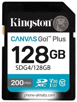 Kingston Canvas Go! Plus SDXC 128GB SDG4/128GB