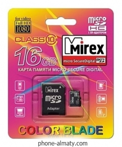 Mirex microSDHC Class 10 16GB + SD adapter