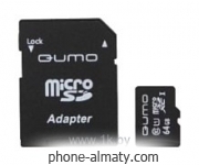 Qumo microSDXC Class 10 UHS Class 1 64GB + SD adapter