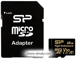 Silicon Power Golden Series High Endurance microSDXC SP064GBSTXDV3V1HSP 64GB ( )