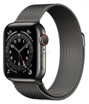 Apple Watch Series 6 GPS + Cellular 40mm Stainless Steel Case with Milanese Loop