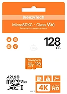 BreezyTech Ultra microSDXC Class 10/A2/V30 128GB (��� ��������)