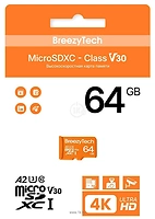 BreezyTech Ultra microSDXC Class 10/A2/V30 64GB (��� ��������)