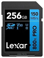 Lexar High-Performance 800x Pro SDXC LSD0800P256G-BNNNG 256GB