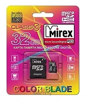 Mirex microSDHC Class 10 32GB + SD adapter