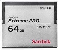 Sandisk Extreme PRO CFast 2.0 515MB/s 64GB
