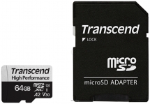 Transcend microSDXC 330S 64GB + SD adapter