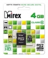 Mirex microSDHC Class 10 4GB + SD adapter