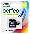 Perfeo microSDXC PF128GMCSX10U1A 128GB (с адаптером)