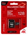 Qumo microSDXC class 10 UHS Class 3 128GB + SD adapter